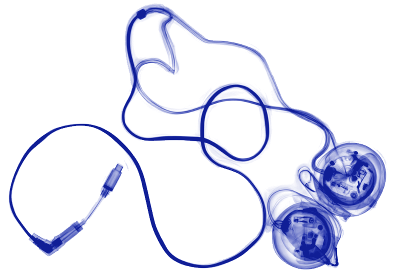 Koss earphones, x-ray